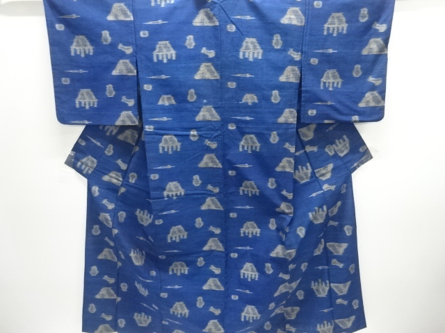 JAPANESE KIMONO / HITOE TSUMUGI / WOVEN RUINE